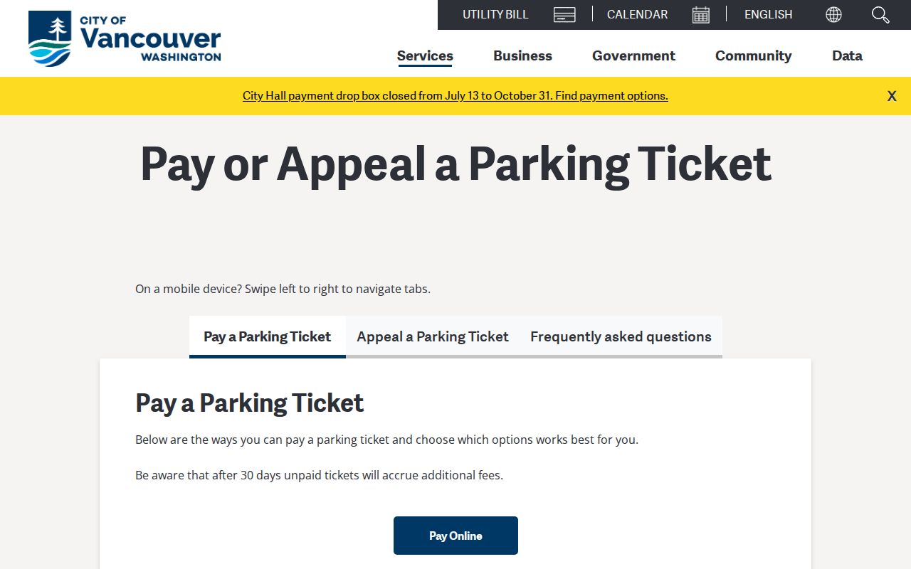 Vancouver court records Vancouver parking citation and plate lookup